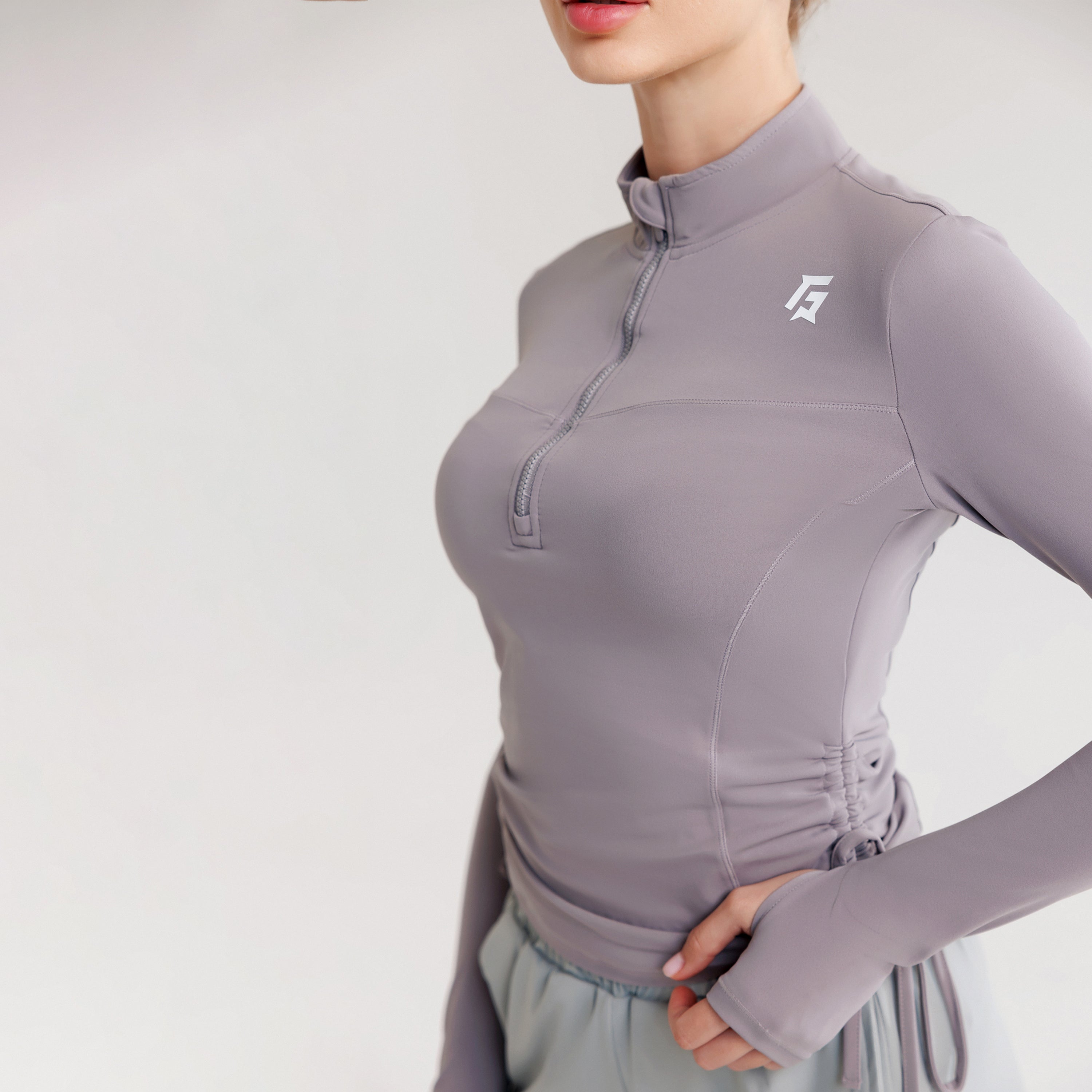 Summit Crop Top (Grey)