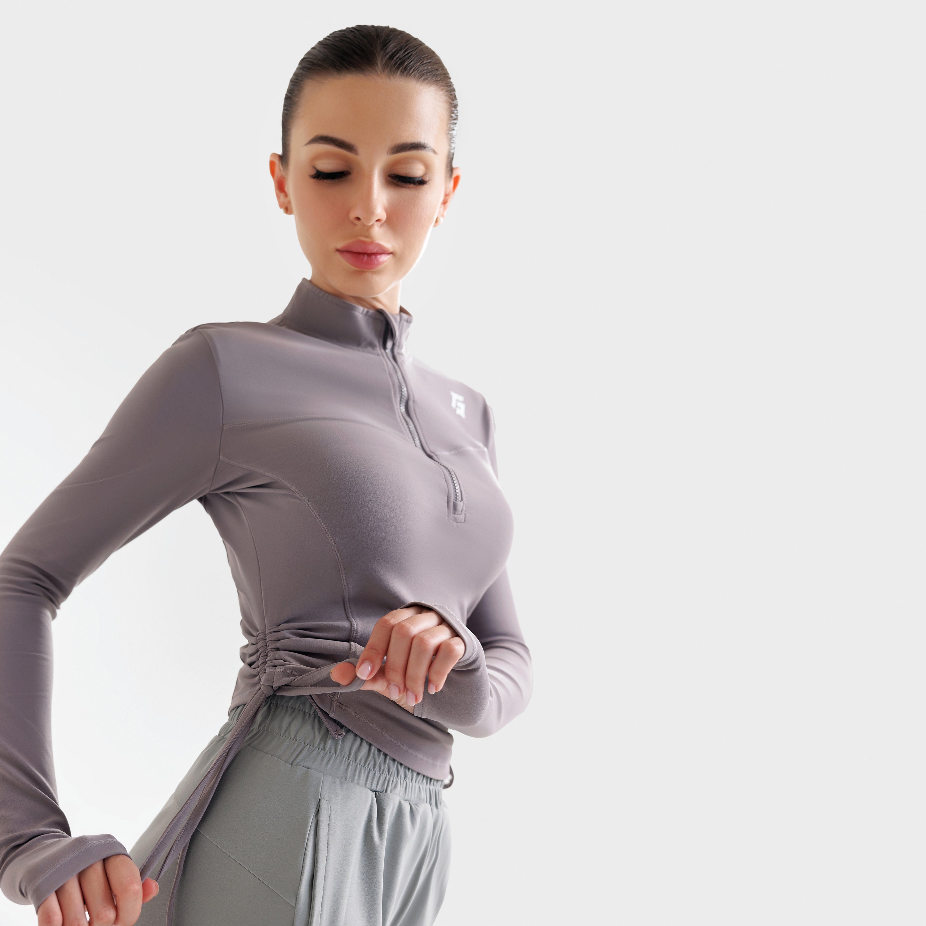 Summit Crop Top (Grey)