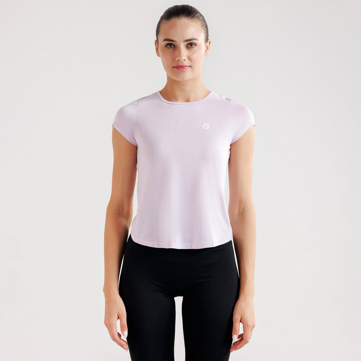 women gym t-shirt sportswear breathable workout tee front view Women T-Shirt Gym Armour Pakistan