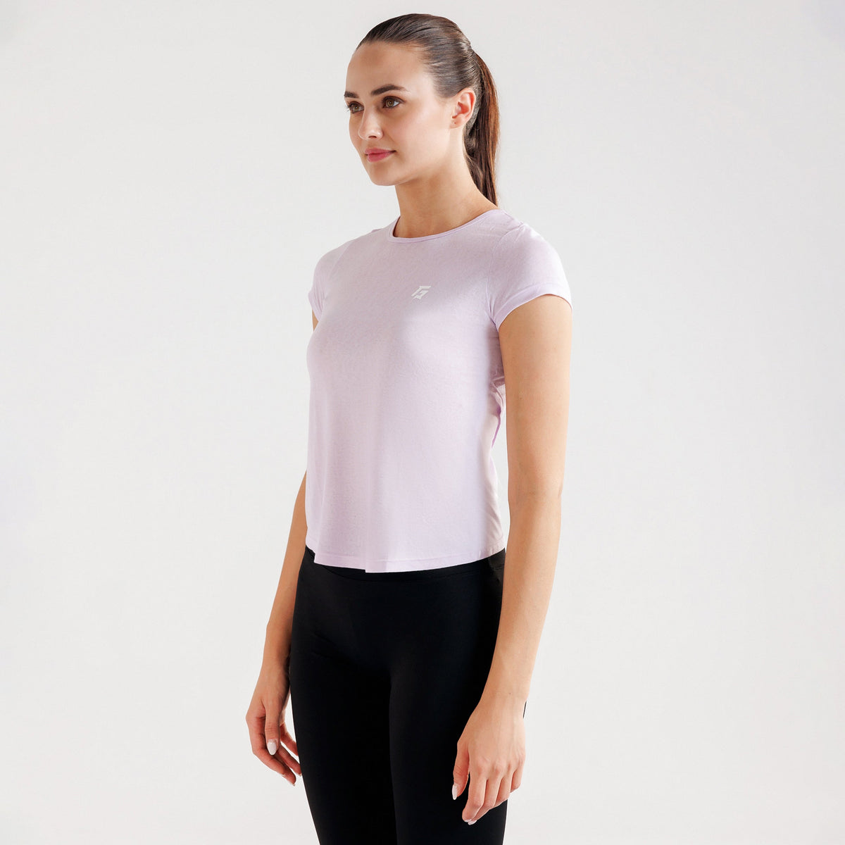 women gym t-shirt sportswear breathable workout tee side view Women T-Shirt Gym Armour Pakistan