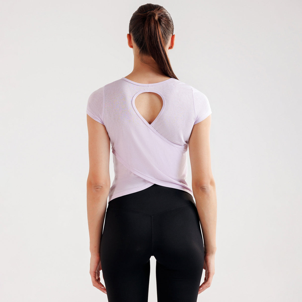 women gym t-shirt sportswear breathable workout tee back view Women T-Shirt Gymarmour Pakistan