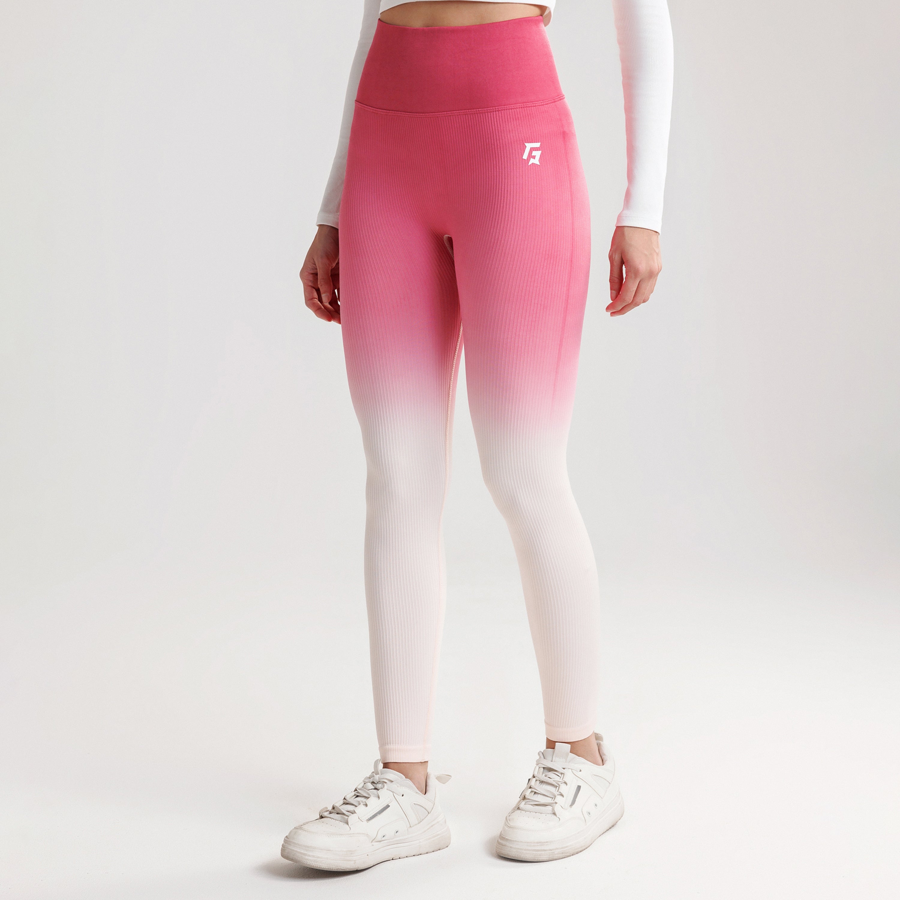 Spectrum Stride Seamless Leggings (Pink)