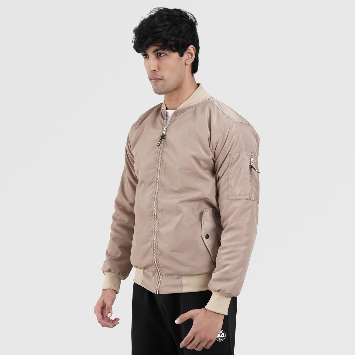 men track top zip gym jacket training outerwear front view Men Track Top Gymarmour Pakistan
