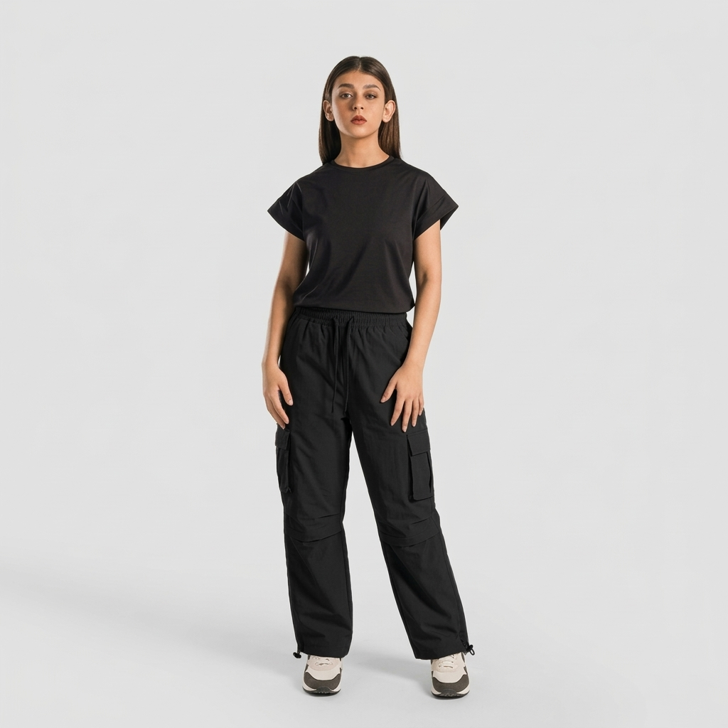 Mile Cargo Trousers (Black)