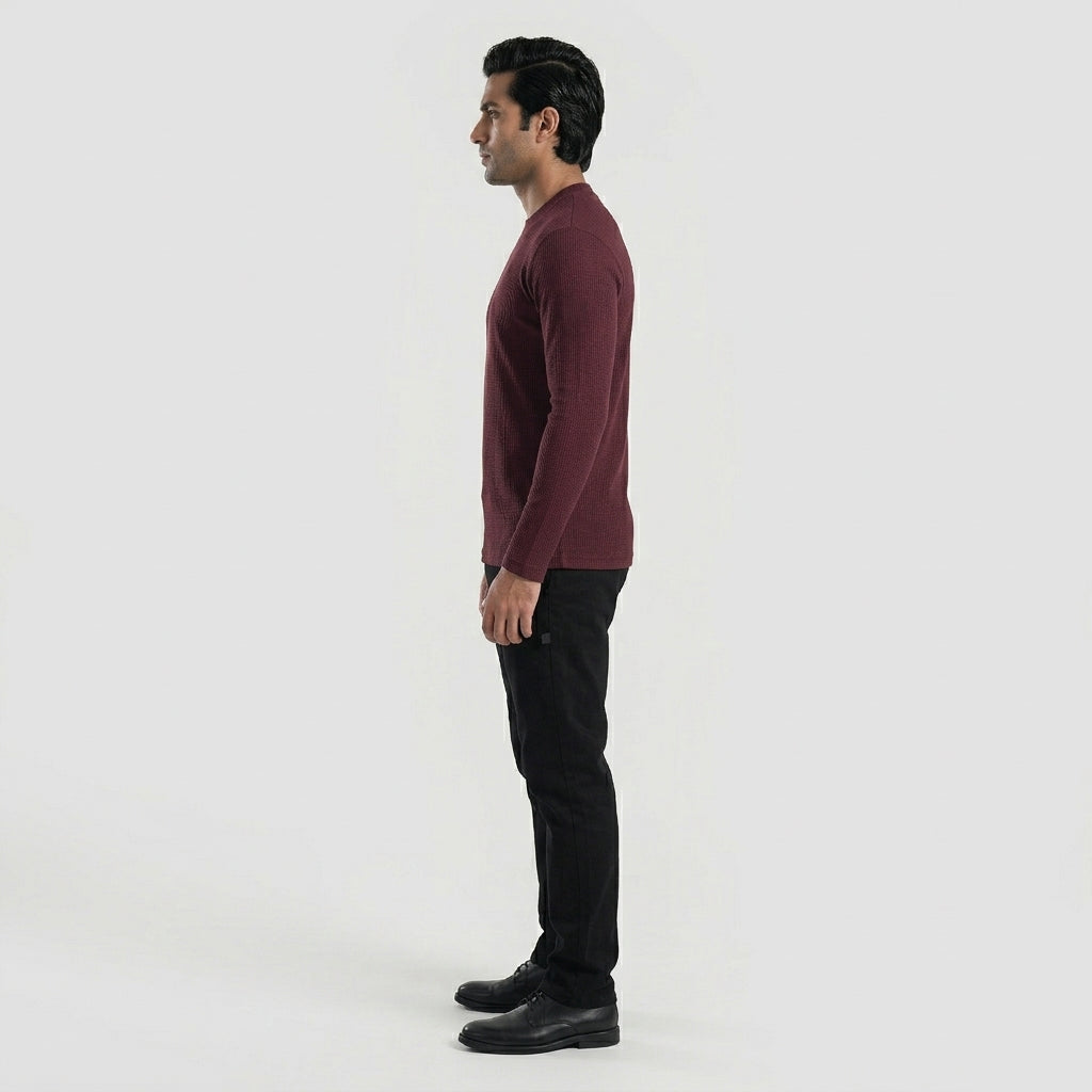 Cloud Warm Tee (Maroon)