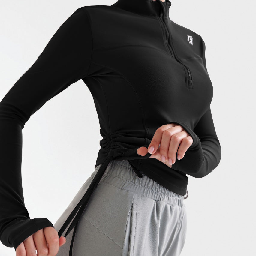 Summit Crop Top (Black)