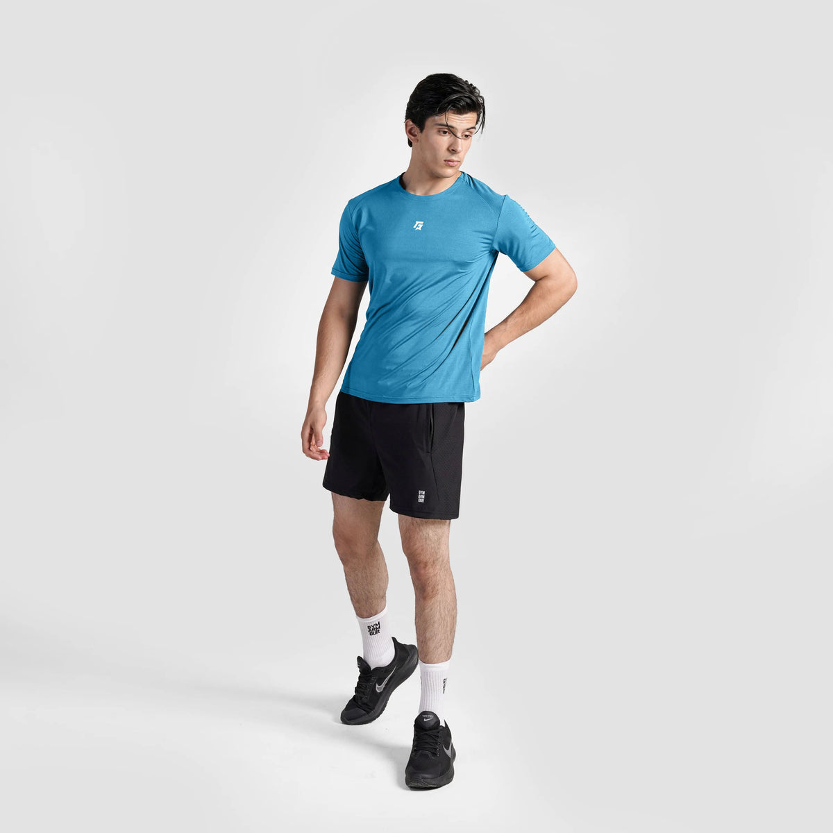 men gym t-shirt sportswear breathable workout tee fabric detail Men T-Shirt GymArmour Pakistan