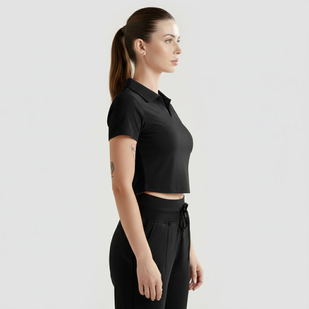 Motion Collar Tee (Black)