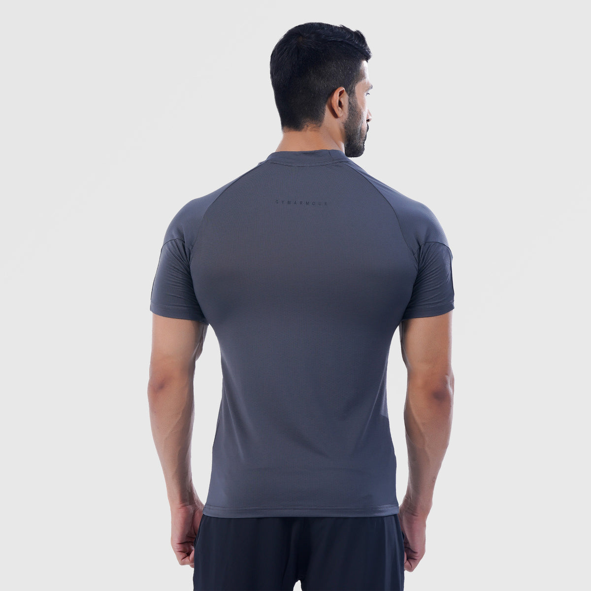men gym t-shirt sportswear breathable workout tee back view Men T-Shirt GymArmour Pakistan