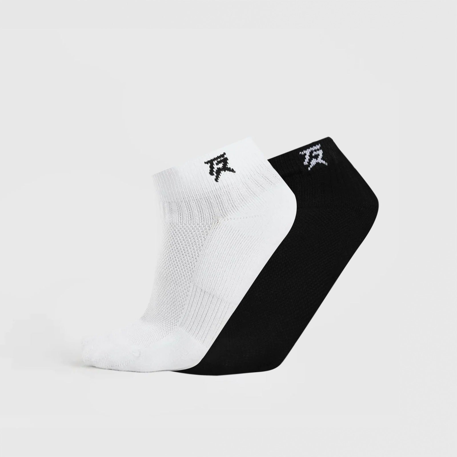 Sneakers Socks 2Pcs (Black + White)