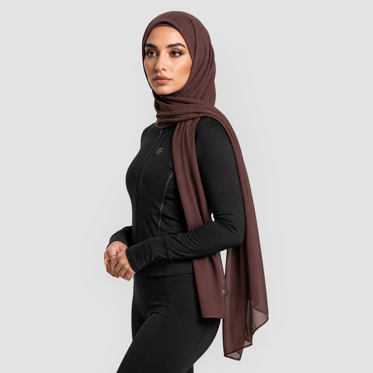 GAI Basic Hijab (Dark Brown)