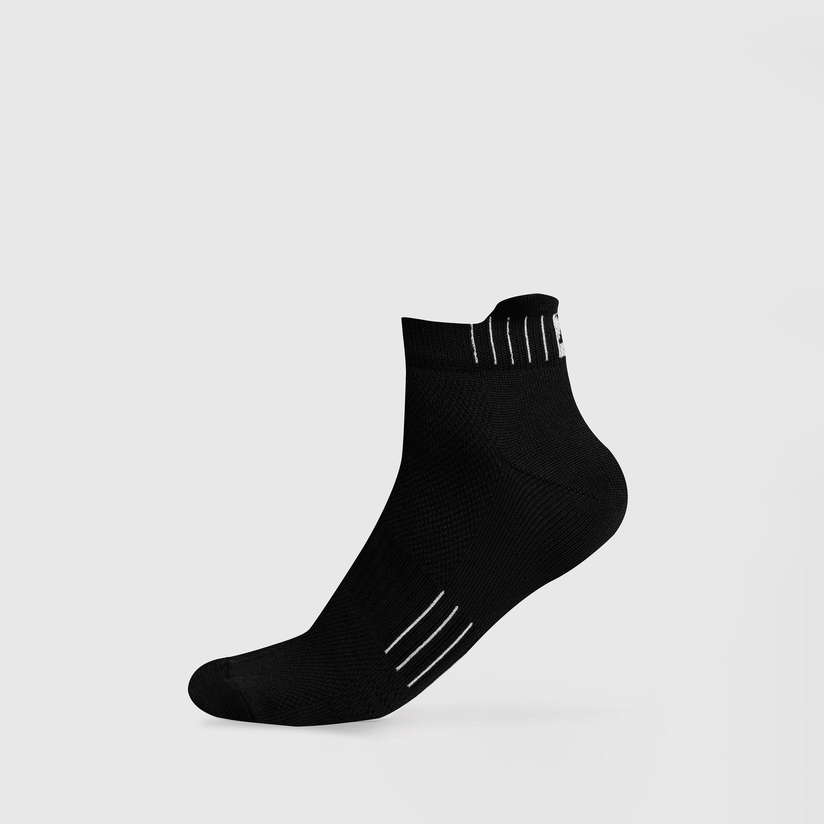 ShieldFlex Quarter Socks (Black)