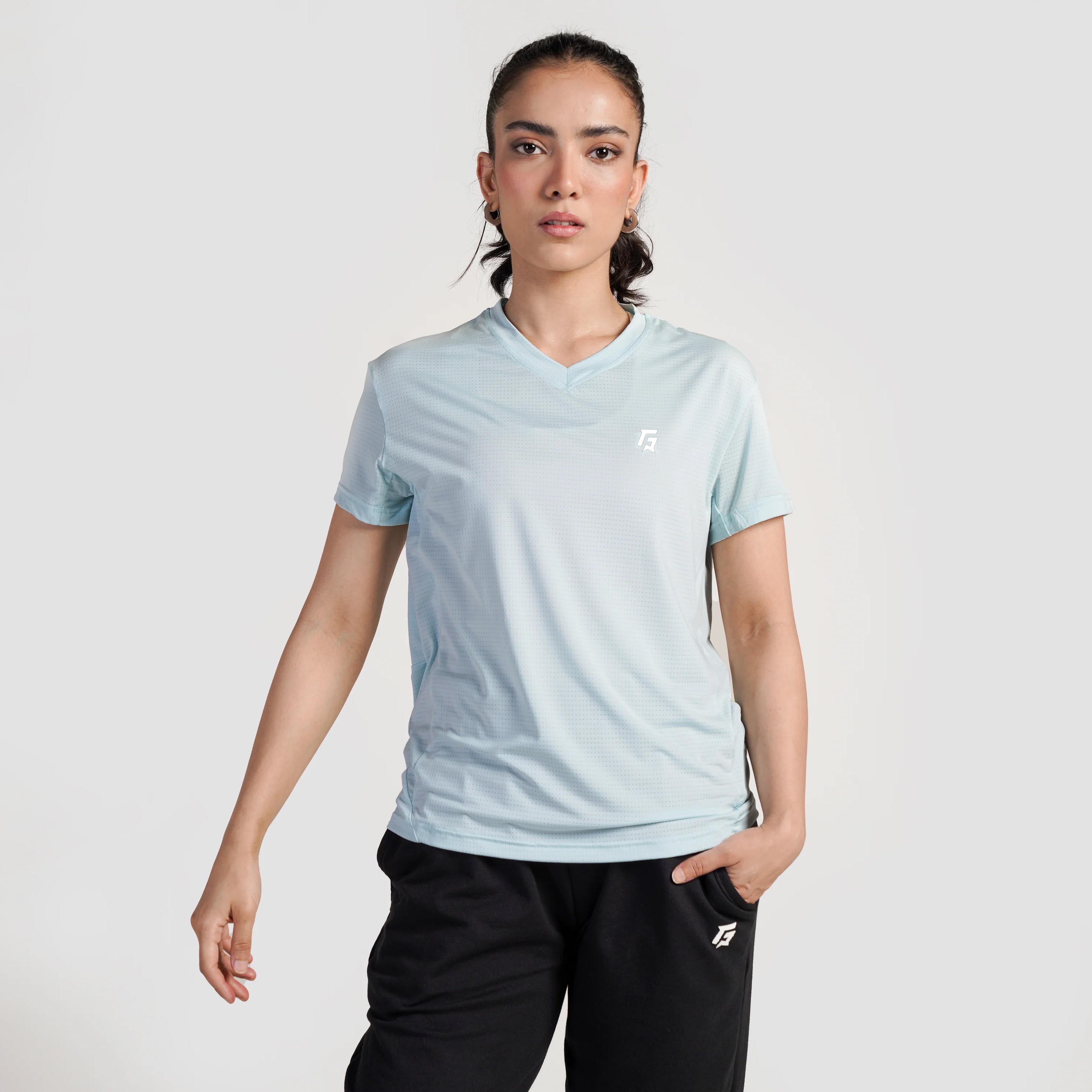 Power Pulse Tee (Light Blue)
