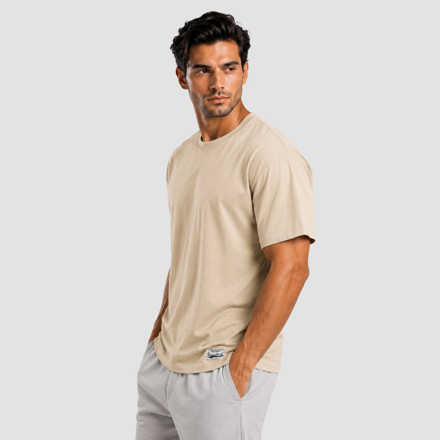 Essential Flow Tee (Beige)