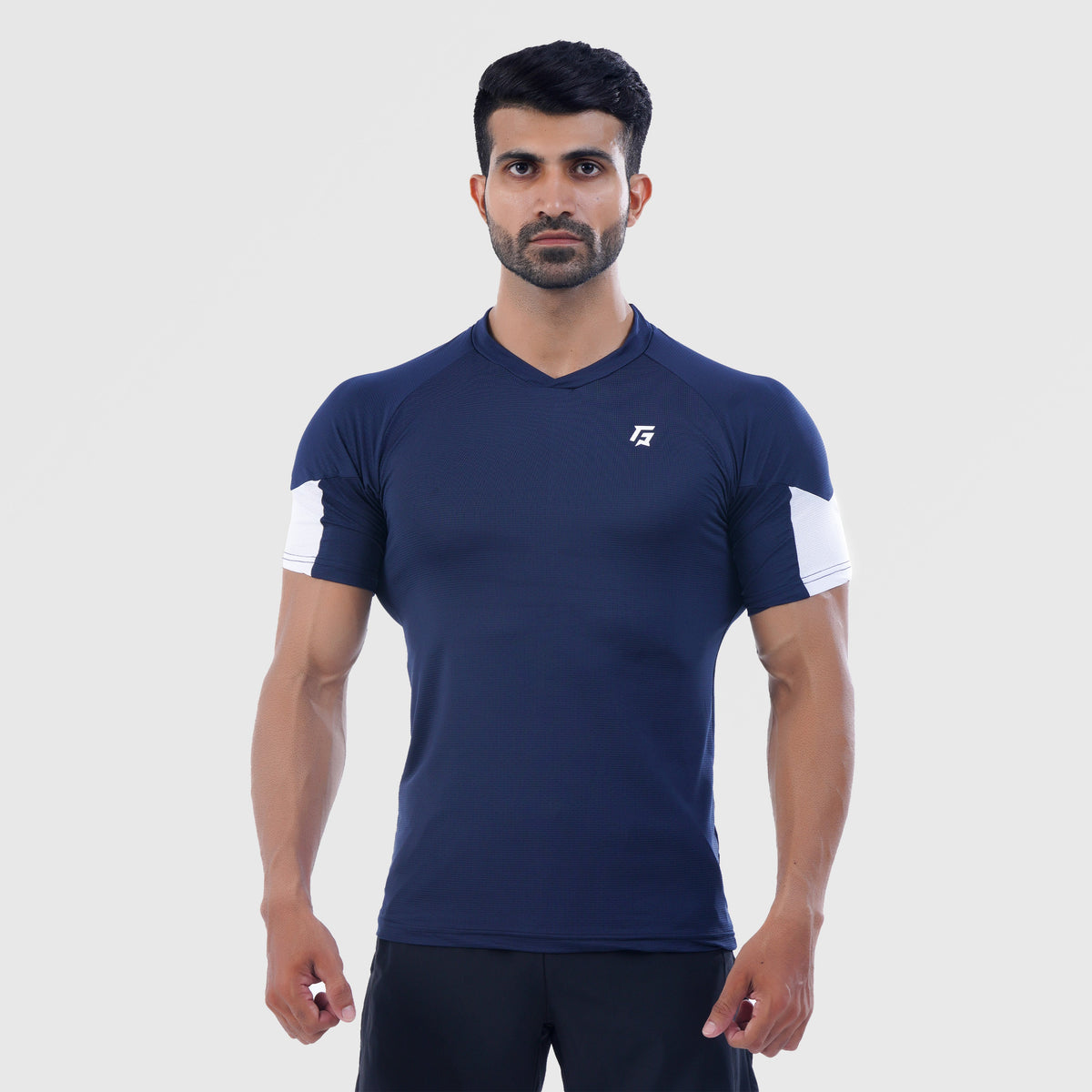 men gym t-shirt sportswear breathable workout tee front view Men T-Shirt Gymarmour Pakistan