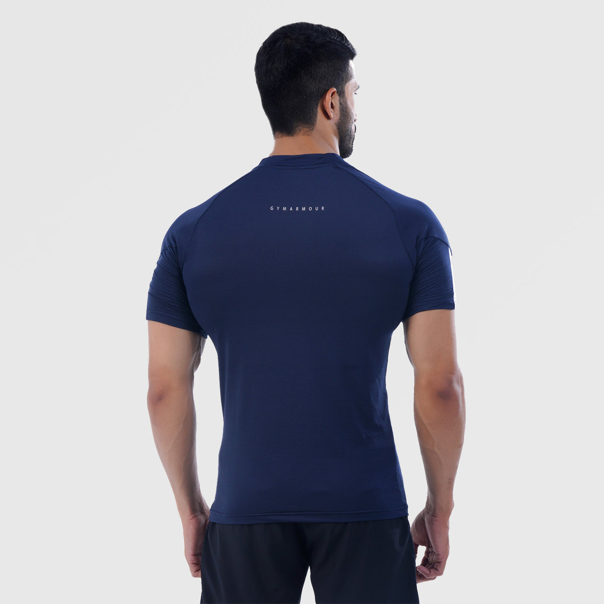 men gym t-shirt sportswear breathable workout tee back view Men T-Shirt Gym Armour Pakistan