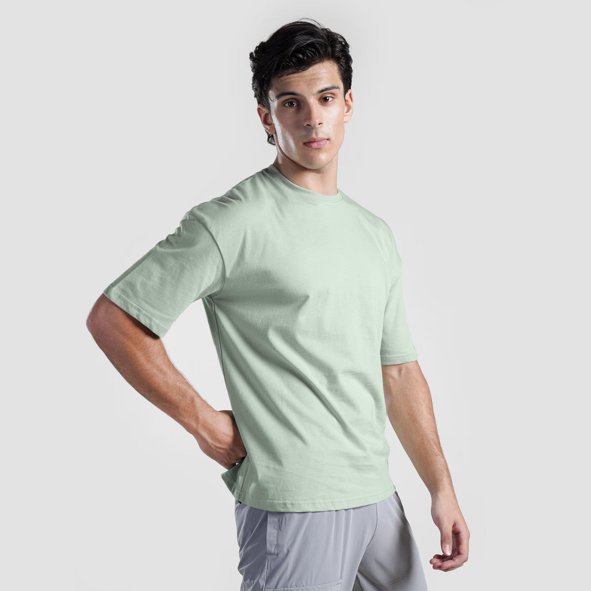 men gym t-shirt sportswear breathable workout tee front view Men T-Shirt Gym Armour Pakistan