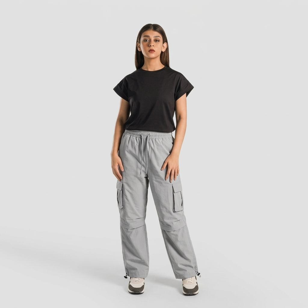 Mile Cargo Trousers (Light Grey)