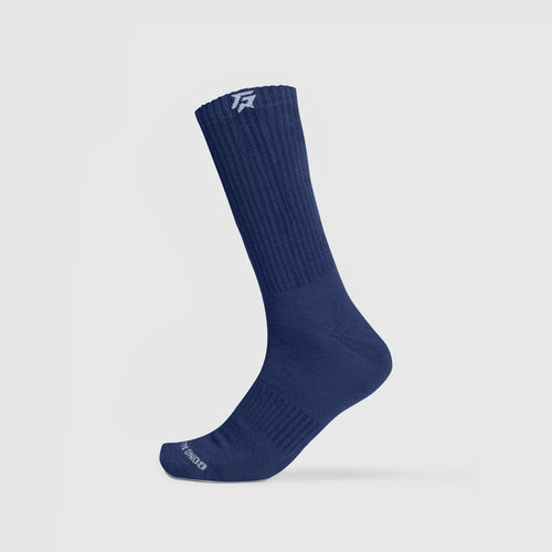 Cloud Hue Crew Socks (Muted Blue)