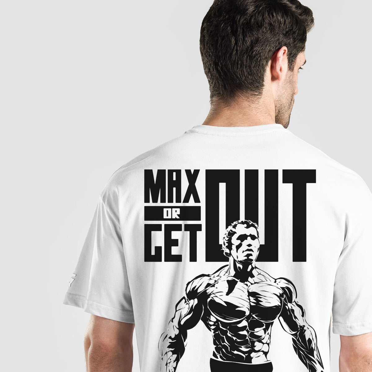 men gym t-shirt sportswear breathable workout tee side view Men T-Shirt Gymarmour Pakistan
