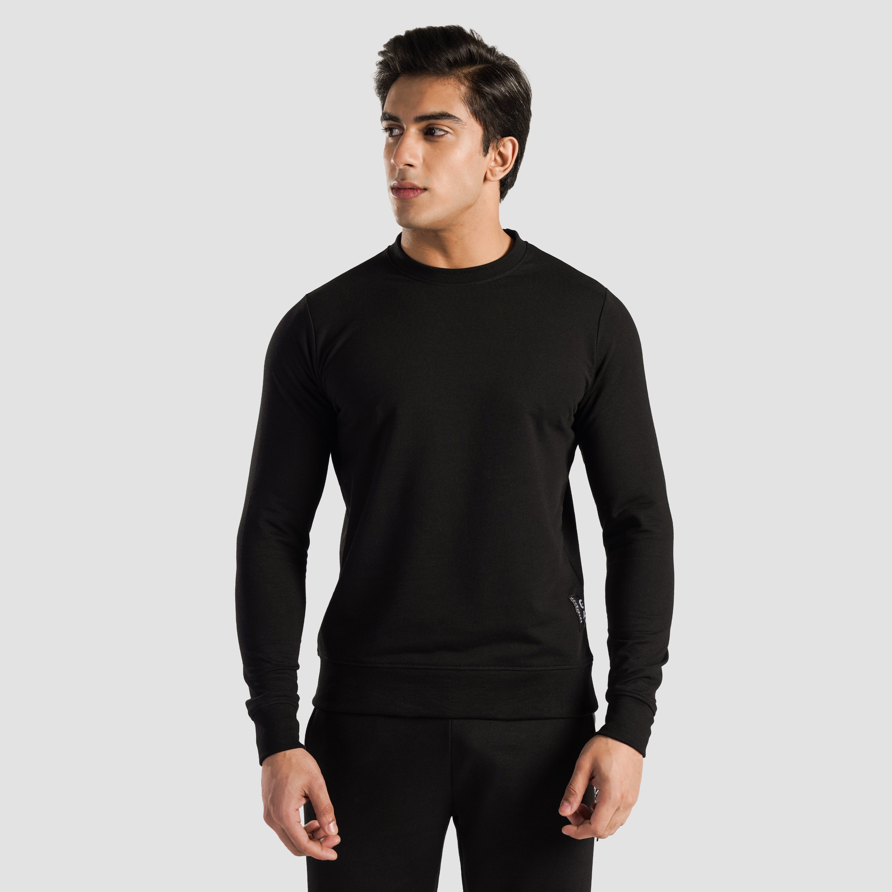 Utility Crew SweatShirt (Black)