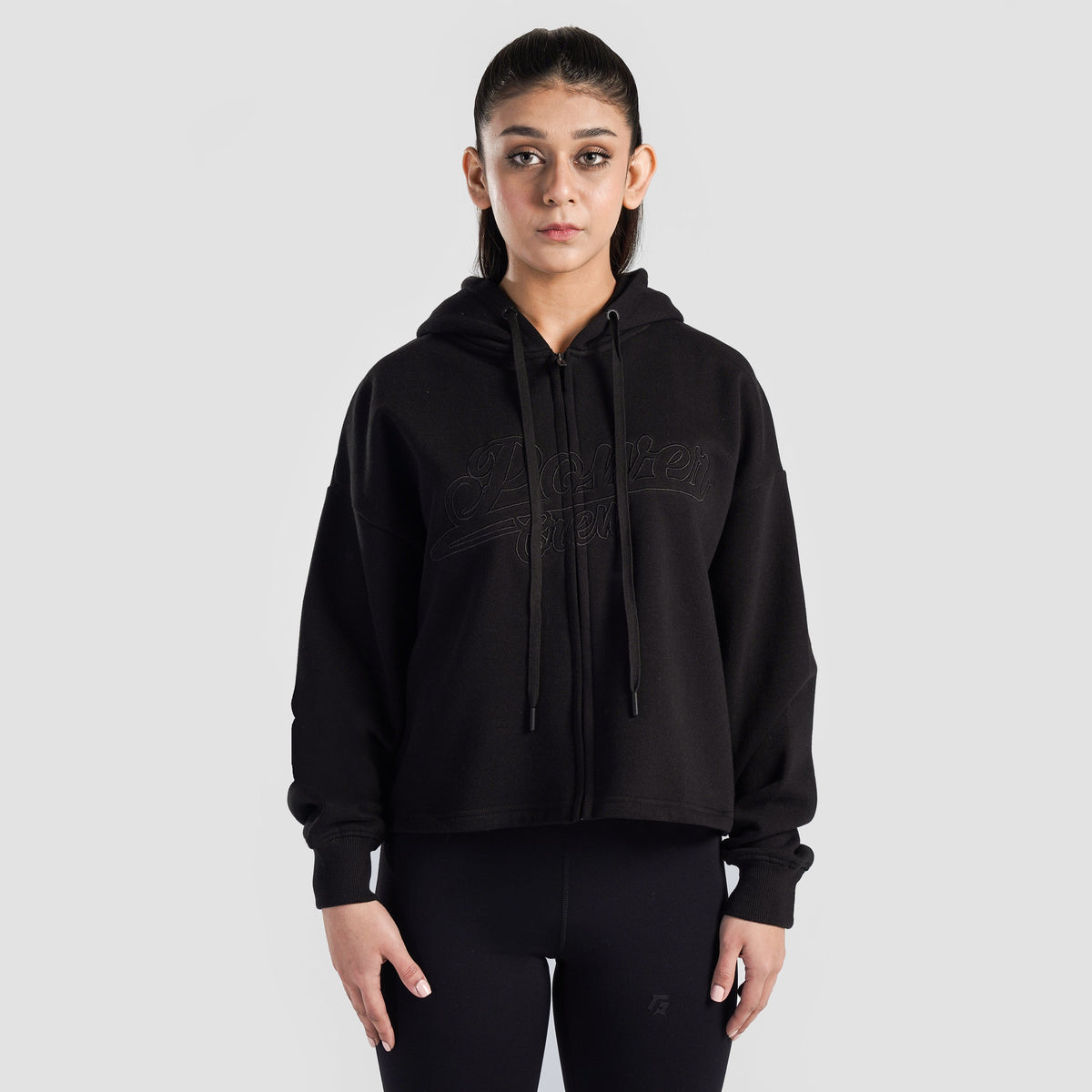 women track top zip gym jacket training outerwear front view Women Track Top Gymarmour Pakistan
