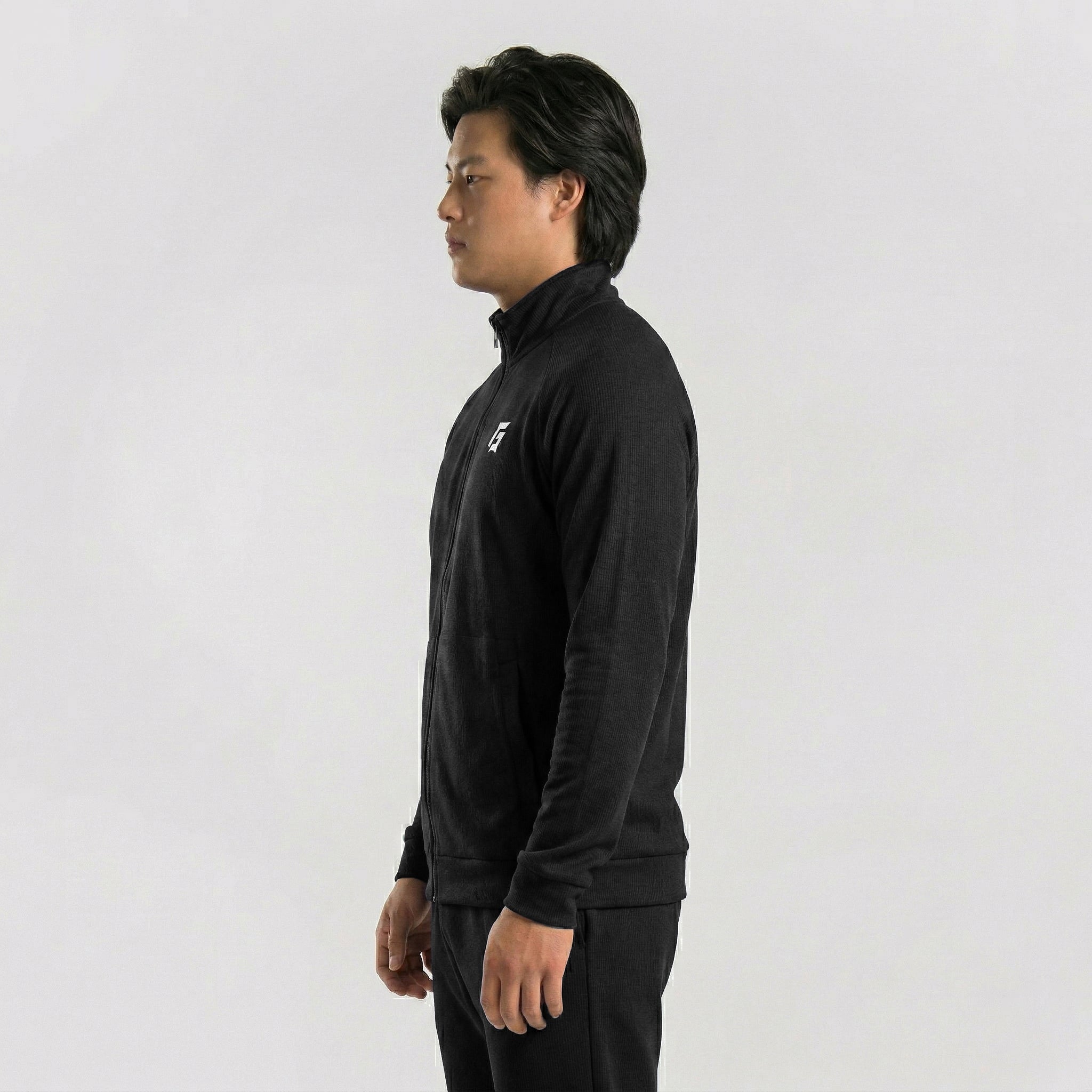 Run Track Zipper (Black)