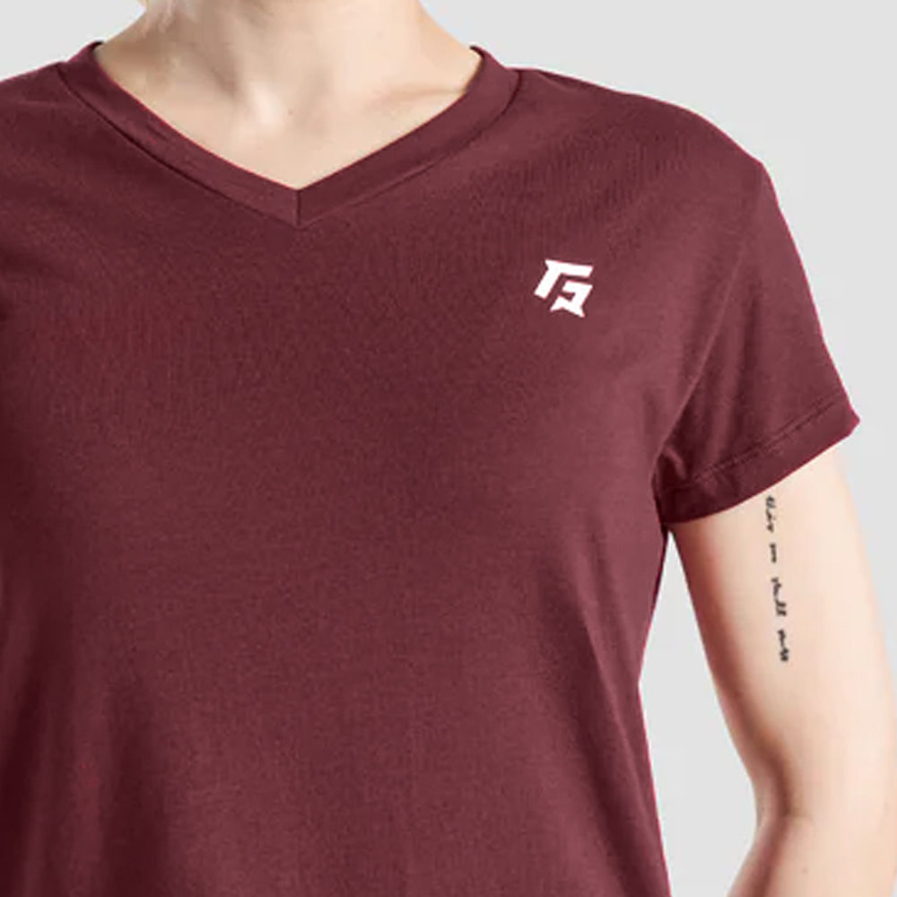 Sculpy Core Tee (Burgundy)
