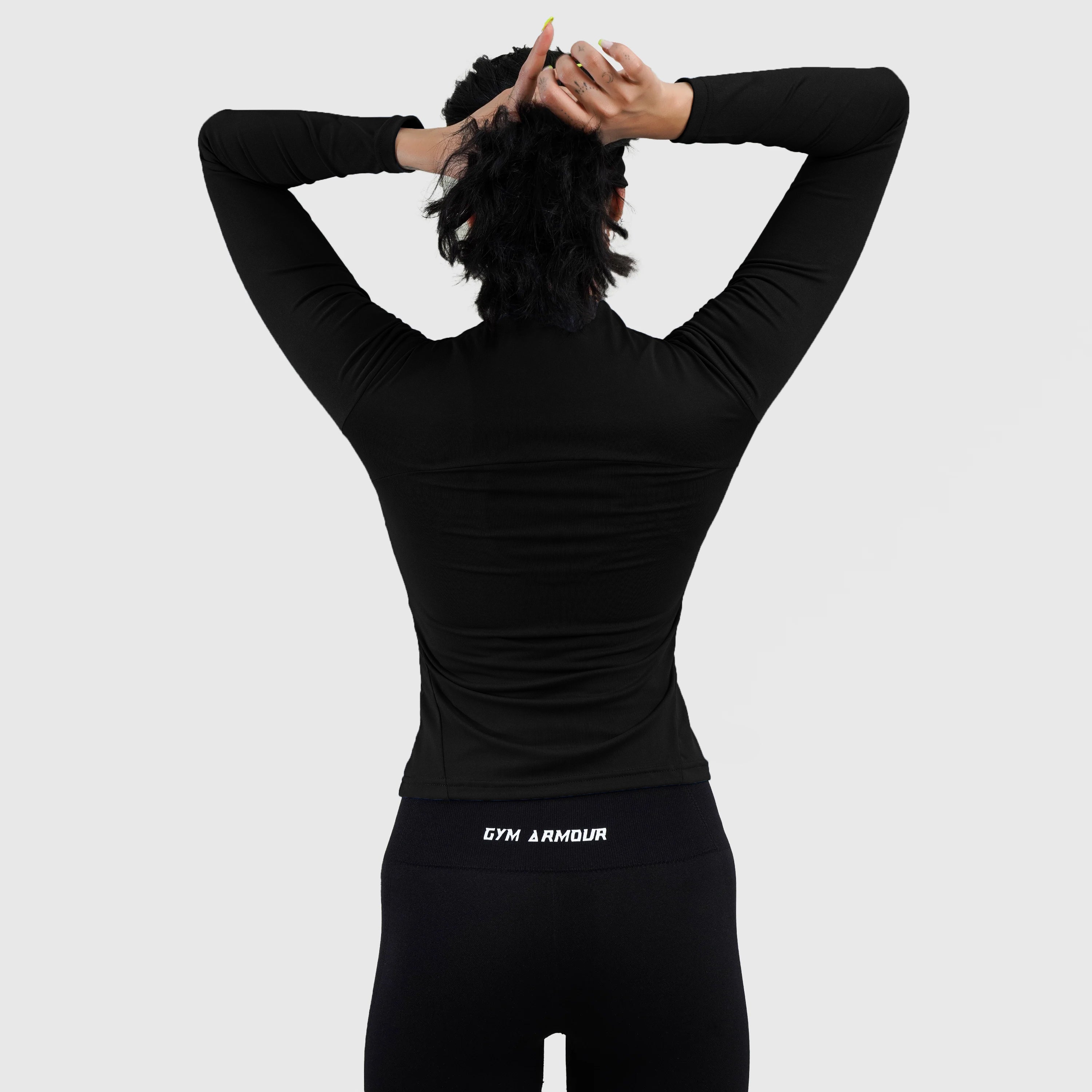 GA Half Zip Top (Black)