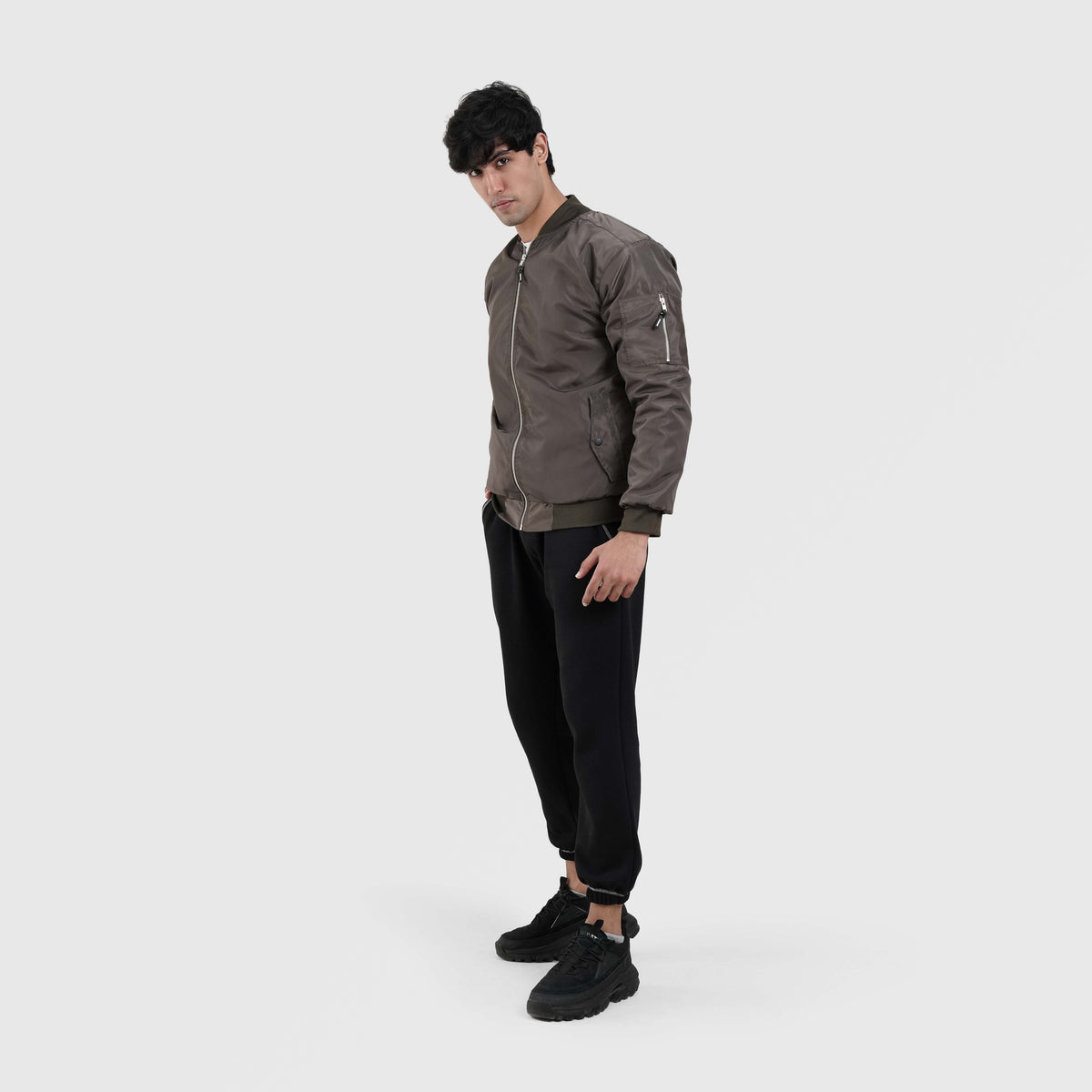 men track top zip gym jacket training outerwear fabric detail Men Track Top Gymarmour Pakistan