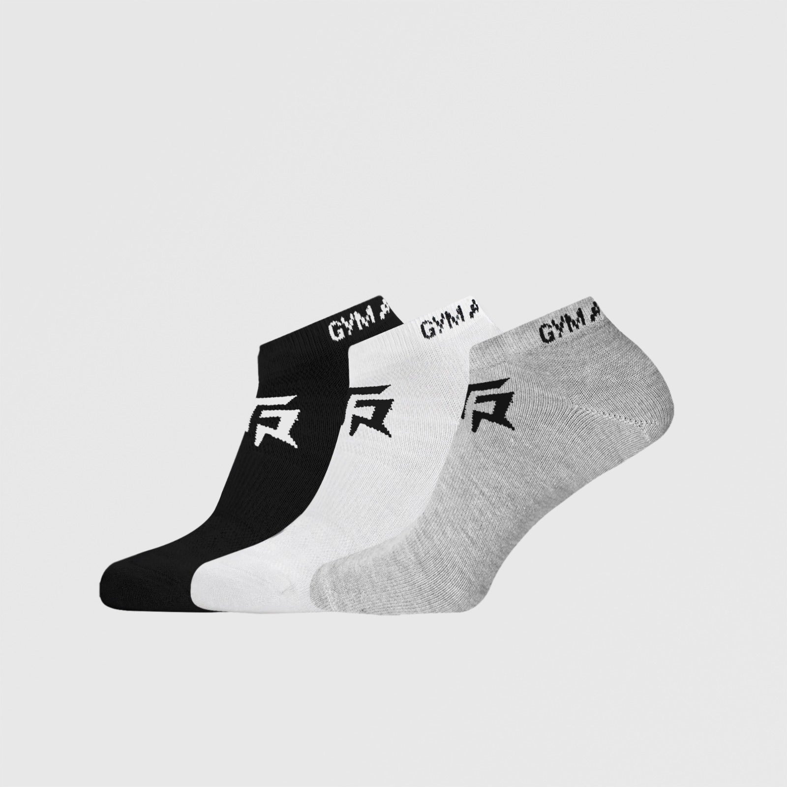 Armour Ankle Socks 3pcs (Black + Grey + White)