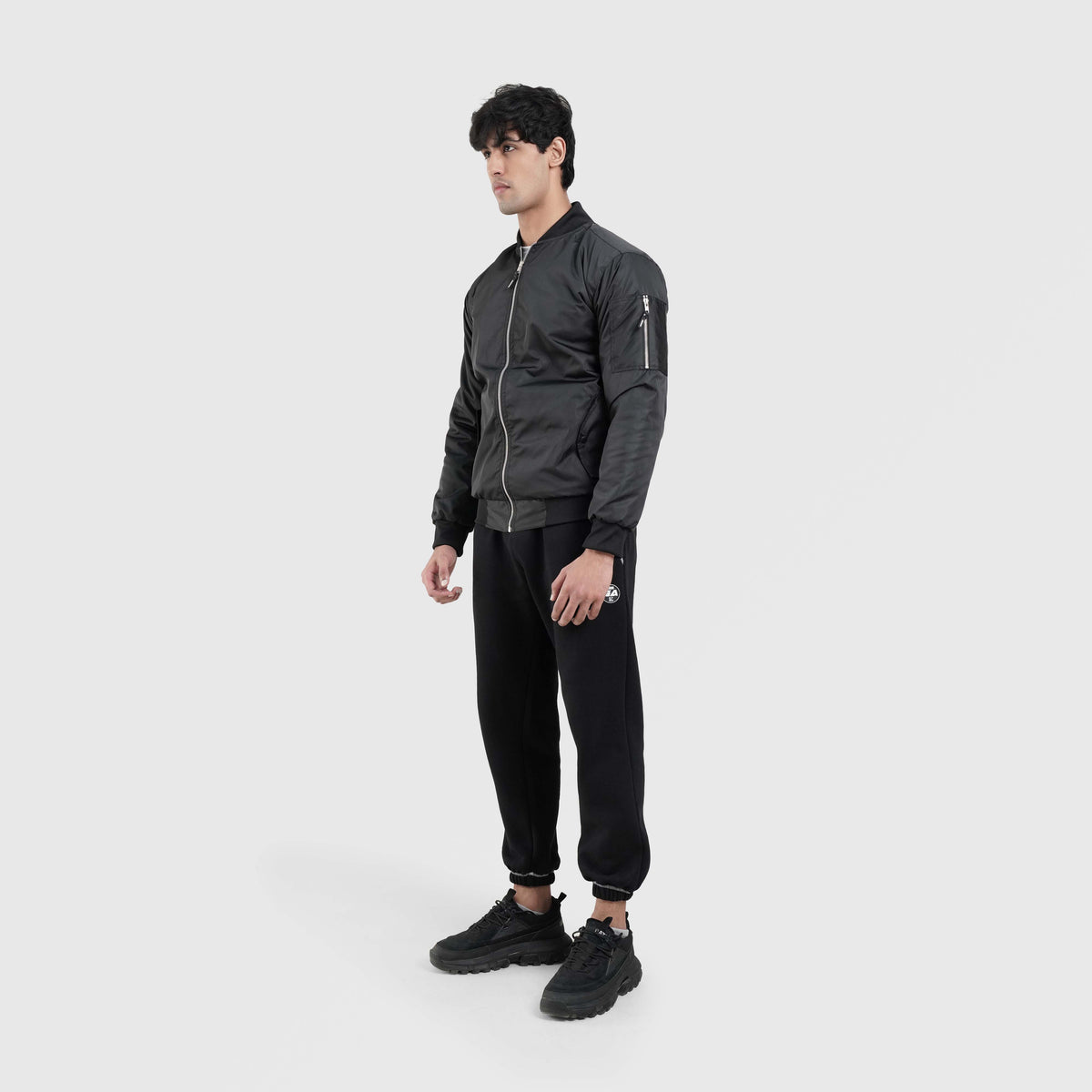 men track top zip gym jacket training outerwear fabric detail Men Track Top GymArmour Pakistan