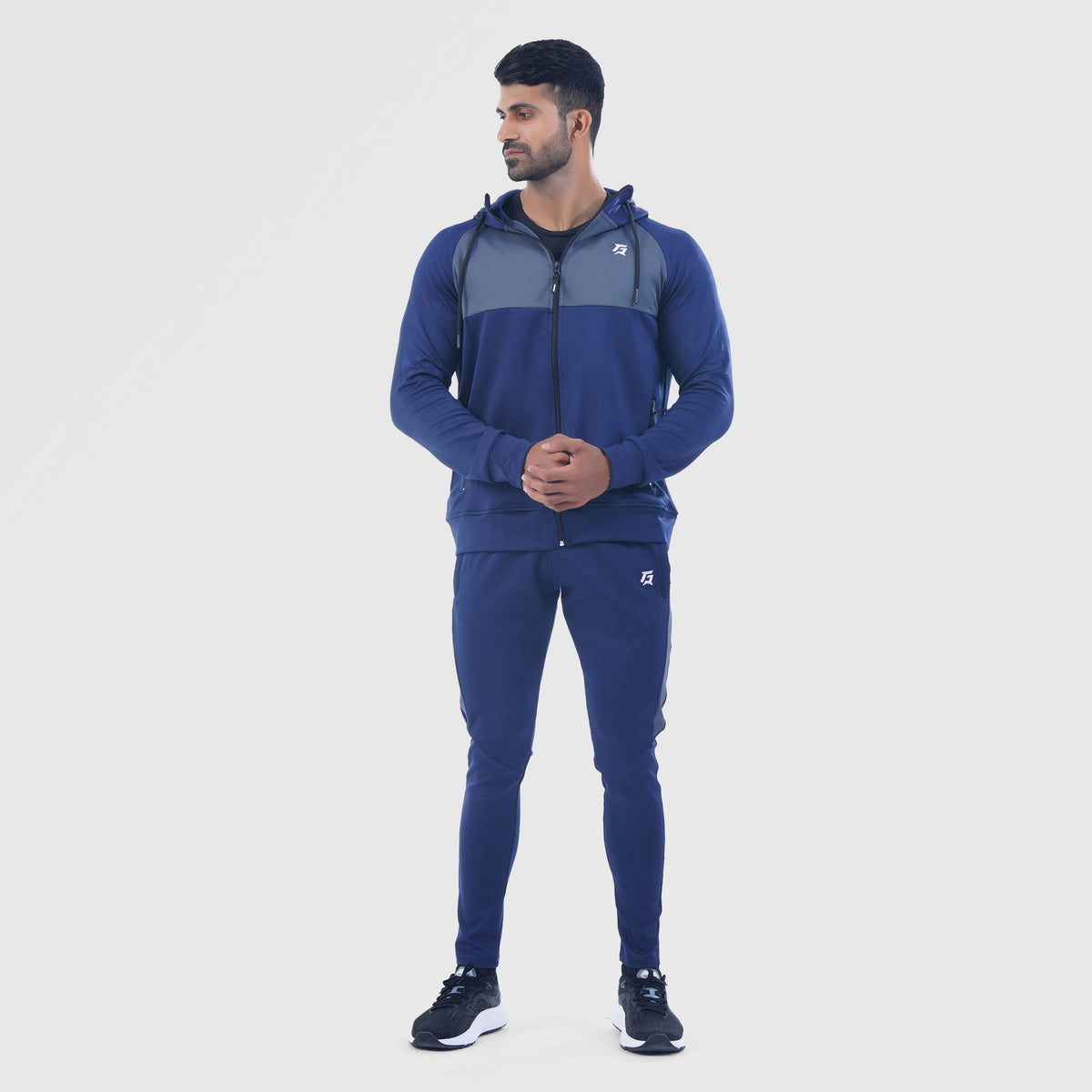men track top zip gym jacket training outerwear side view Men Track Top Gym Armour Pakistan
