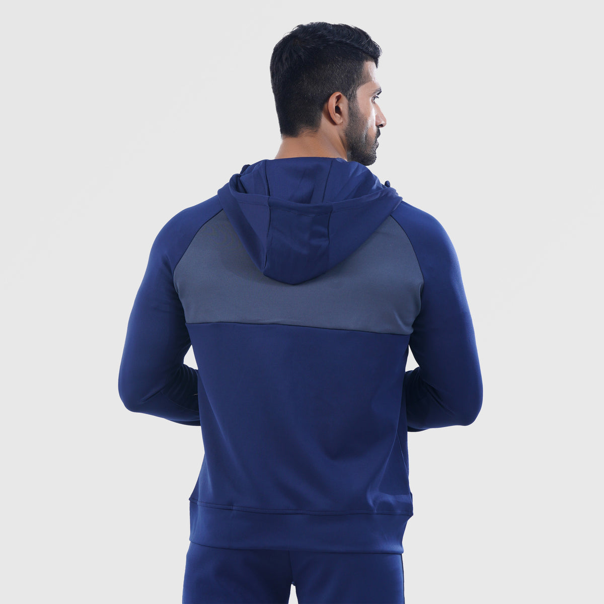 men track top zip gym jacket training outerwear back view Men Track Top Gymarmour Pakistan