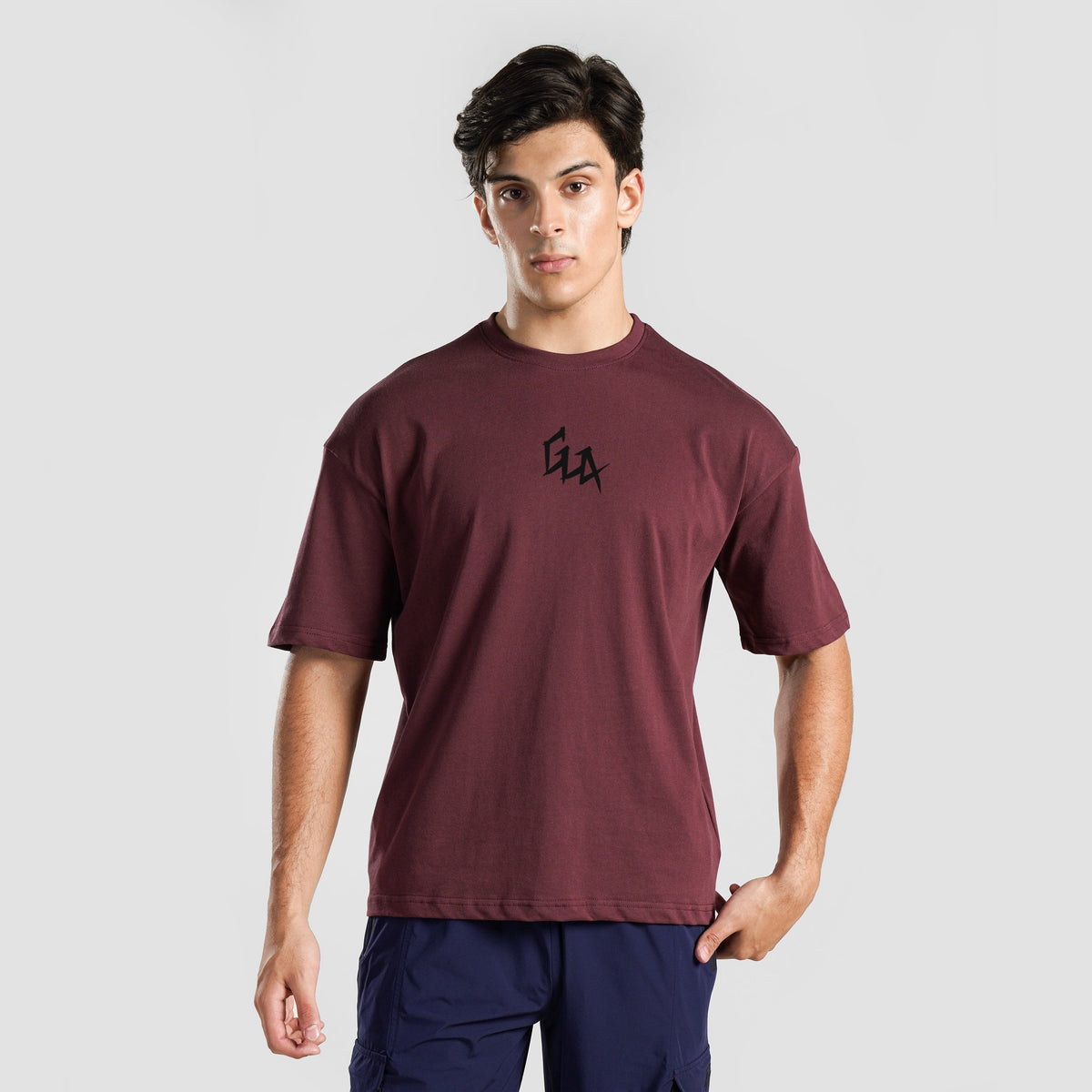 men gym t-shirt sportswear breathable workout tee front view Men T-Shirt GymArmour Pakistan