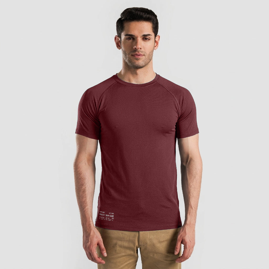 Cross Flex Tee (Maroon)