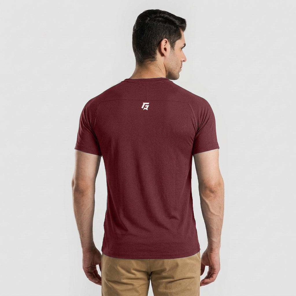 Cross Flex Tee (Maroon)