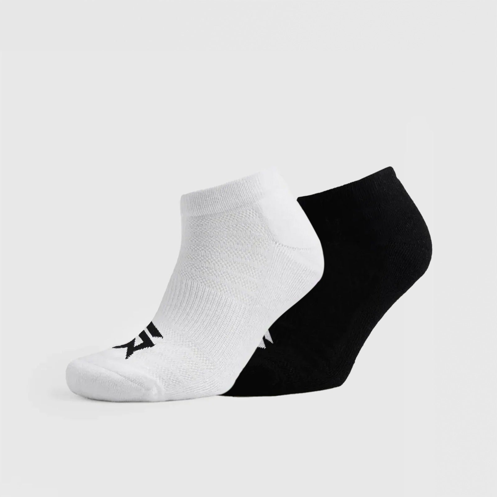 Trainer Socks 2Pcs (Black + White)