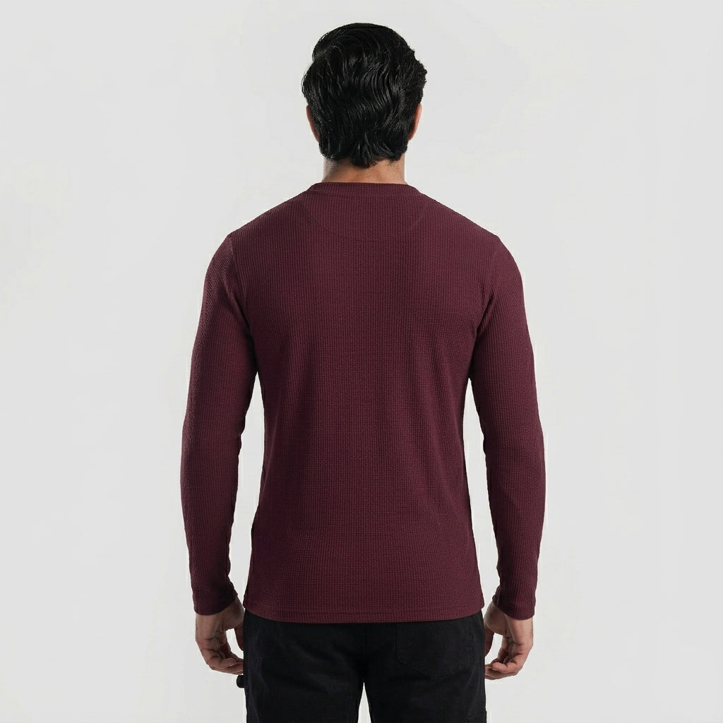 Cloud Warm Tee (Maroon)