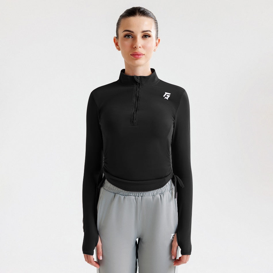 Summit Crop Top (Black)