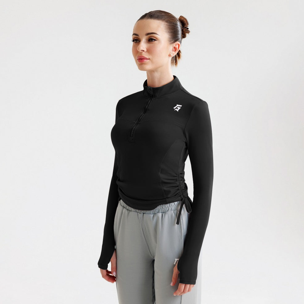 Summit Crop Top (Black)