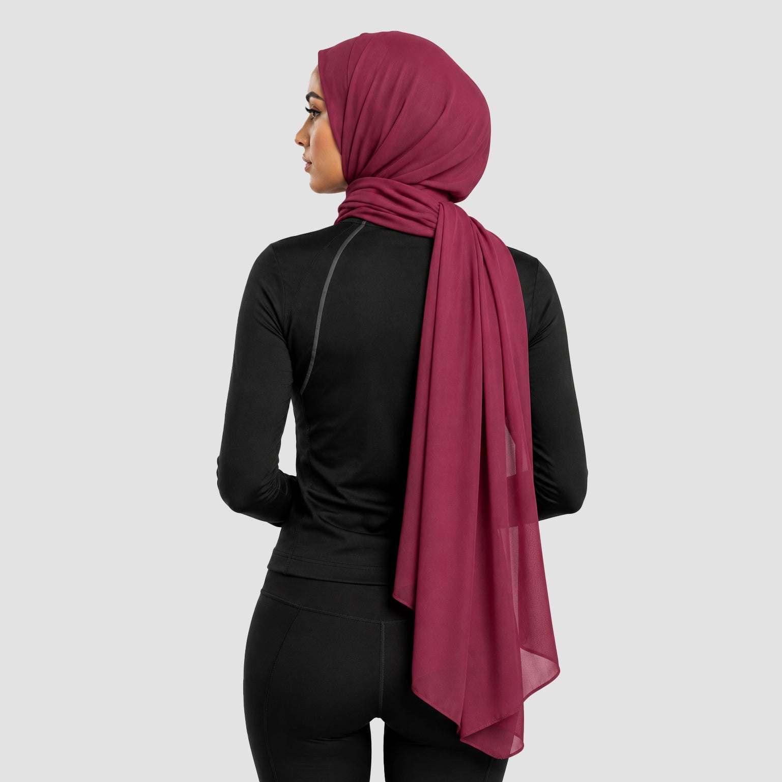 GAI Basic Hijab (Burgundy)