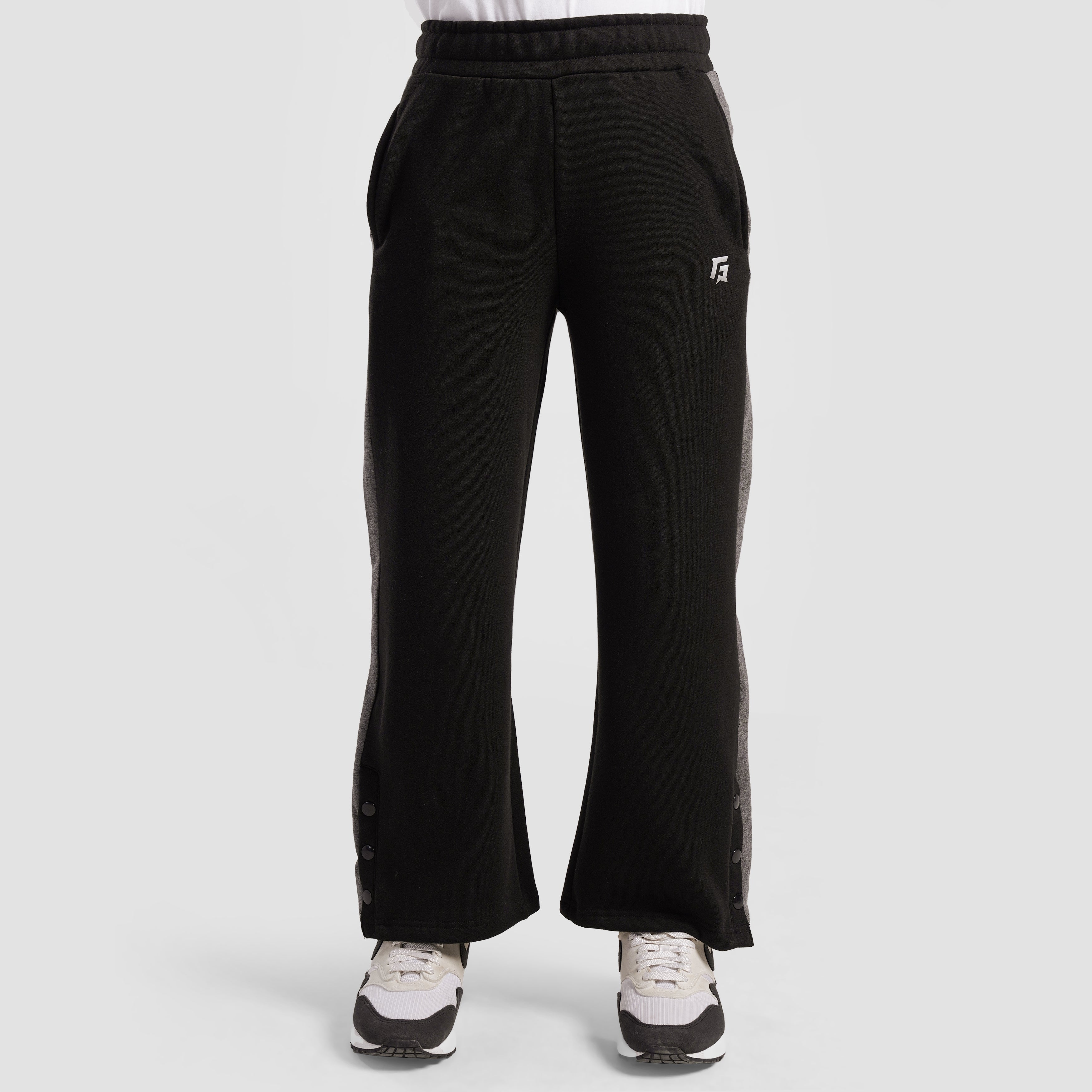 Wide Leg Trousers (Black)