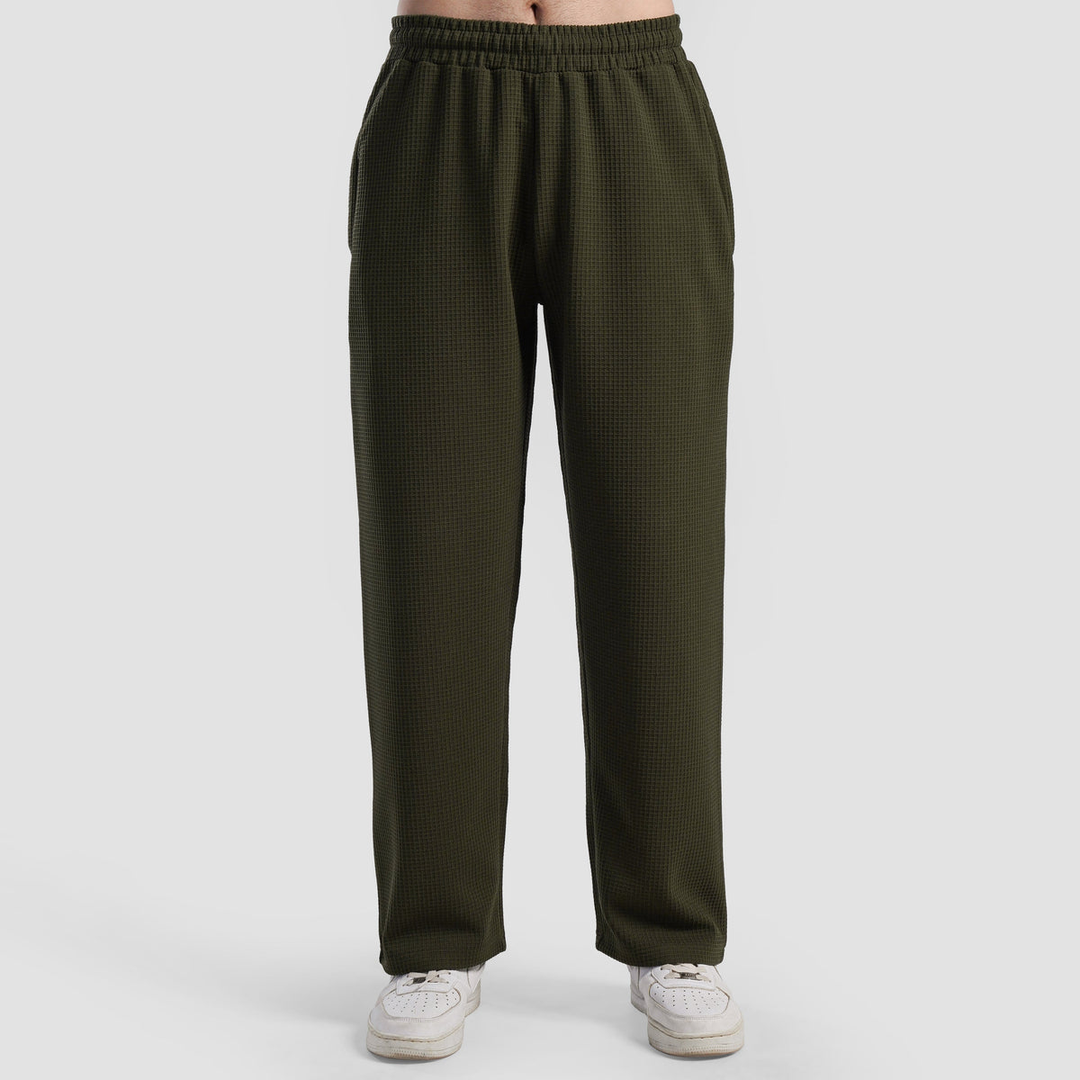 Waffle Unisex Trousers (Olive)