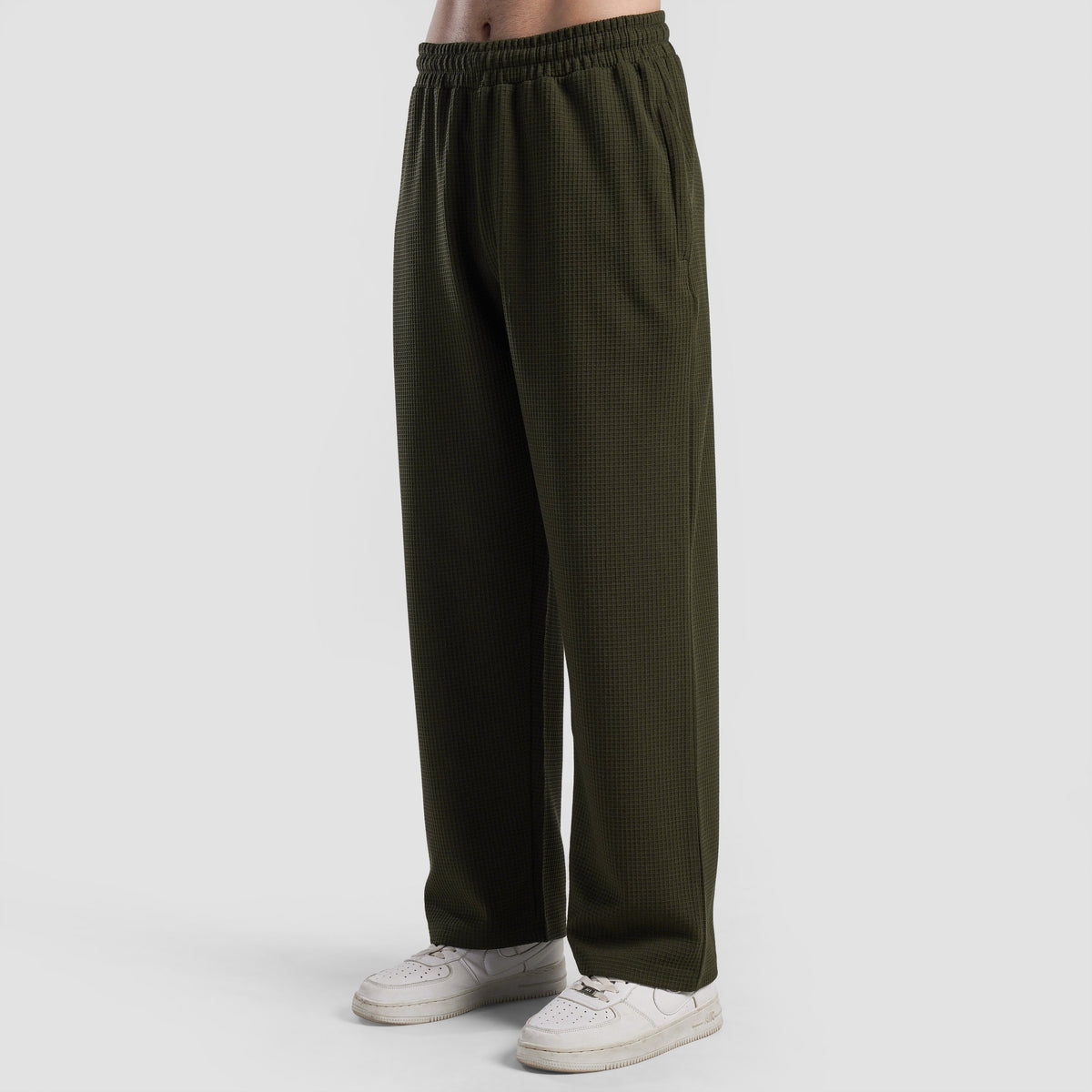 Waffle Unisex Trousers (Olive)