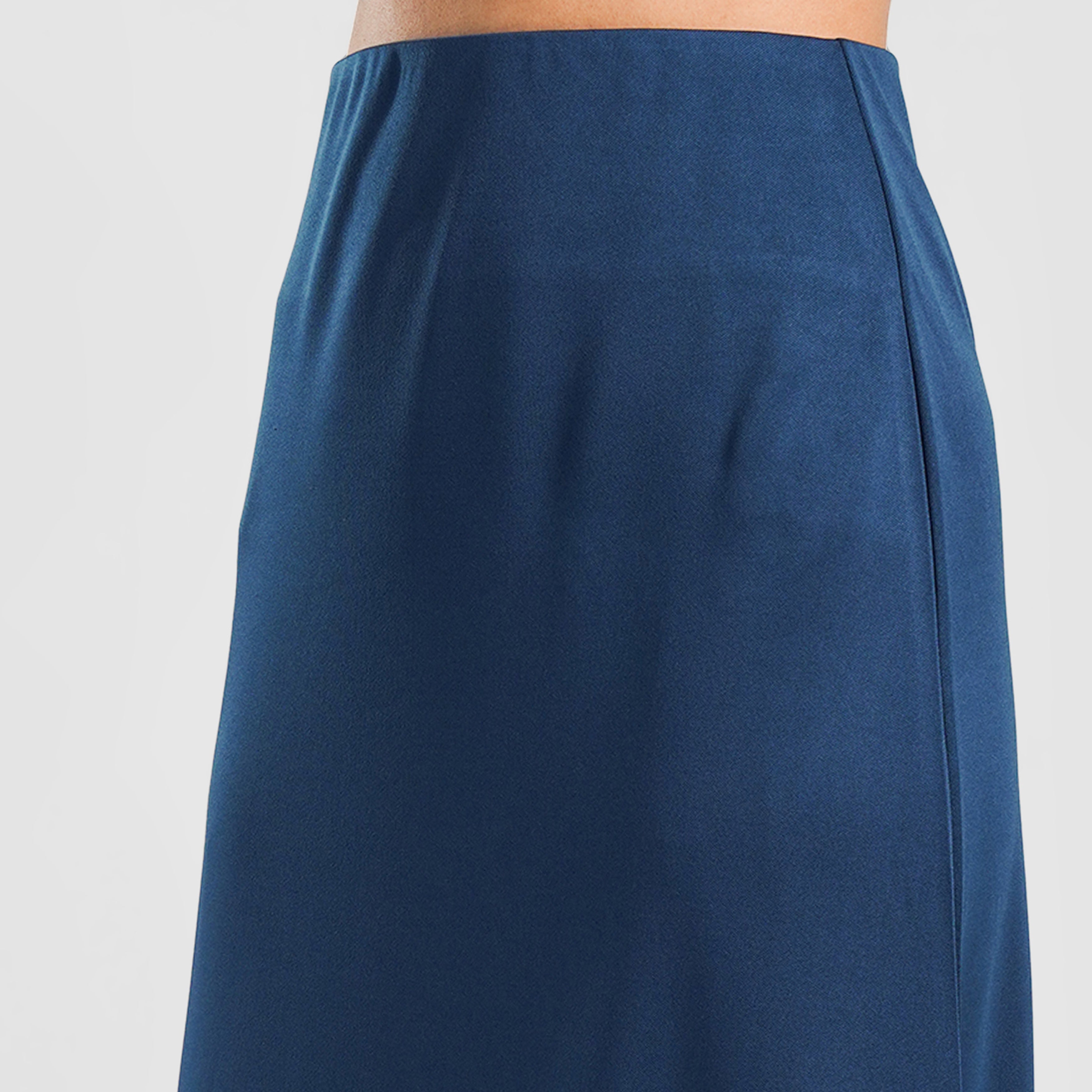 Sleek Slip Skirt (Teal)