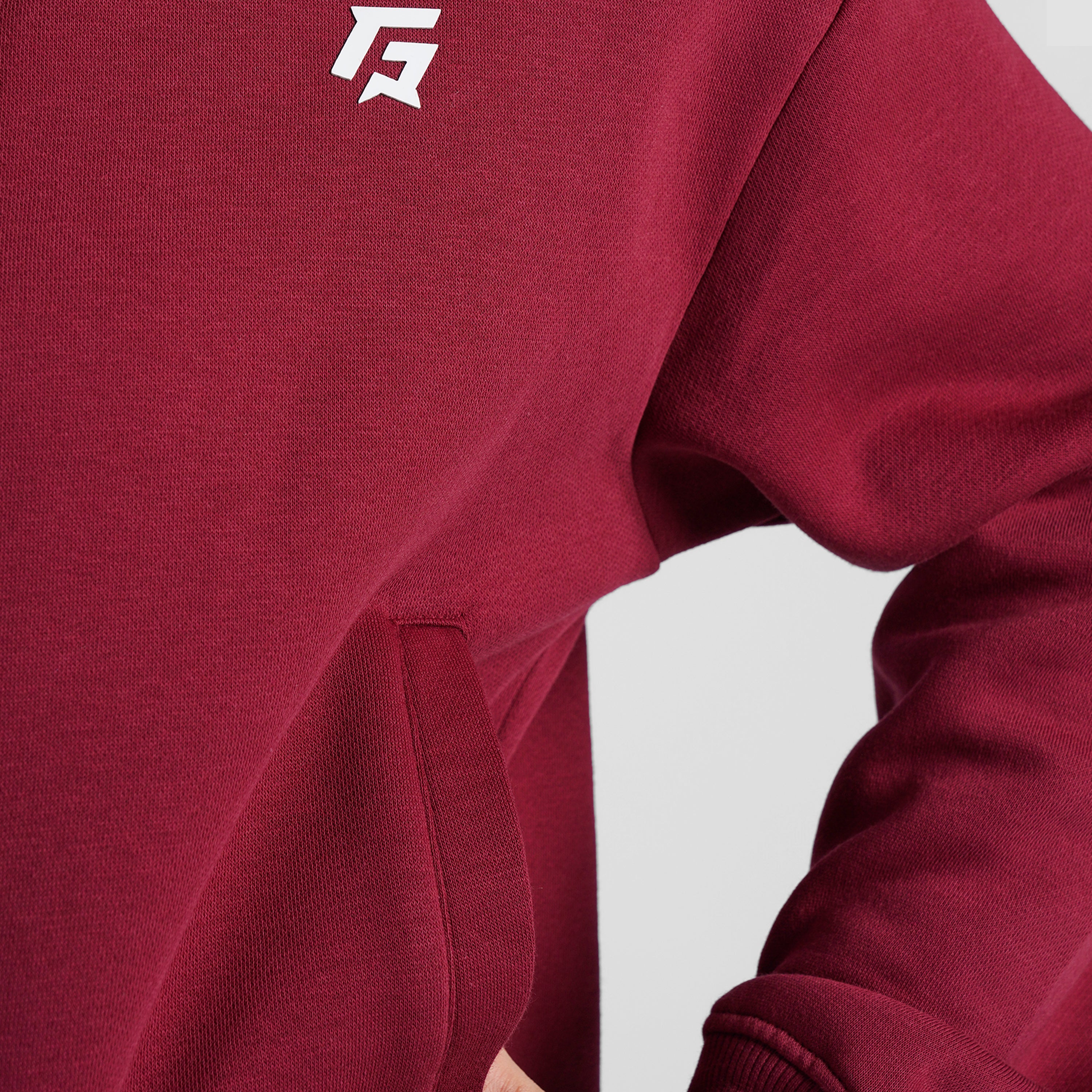 Essential Active Regular Hoodie (Maroon)
