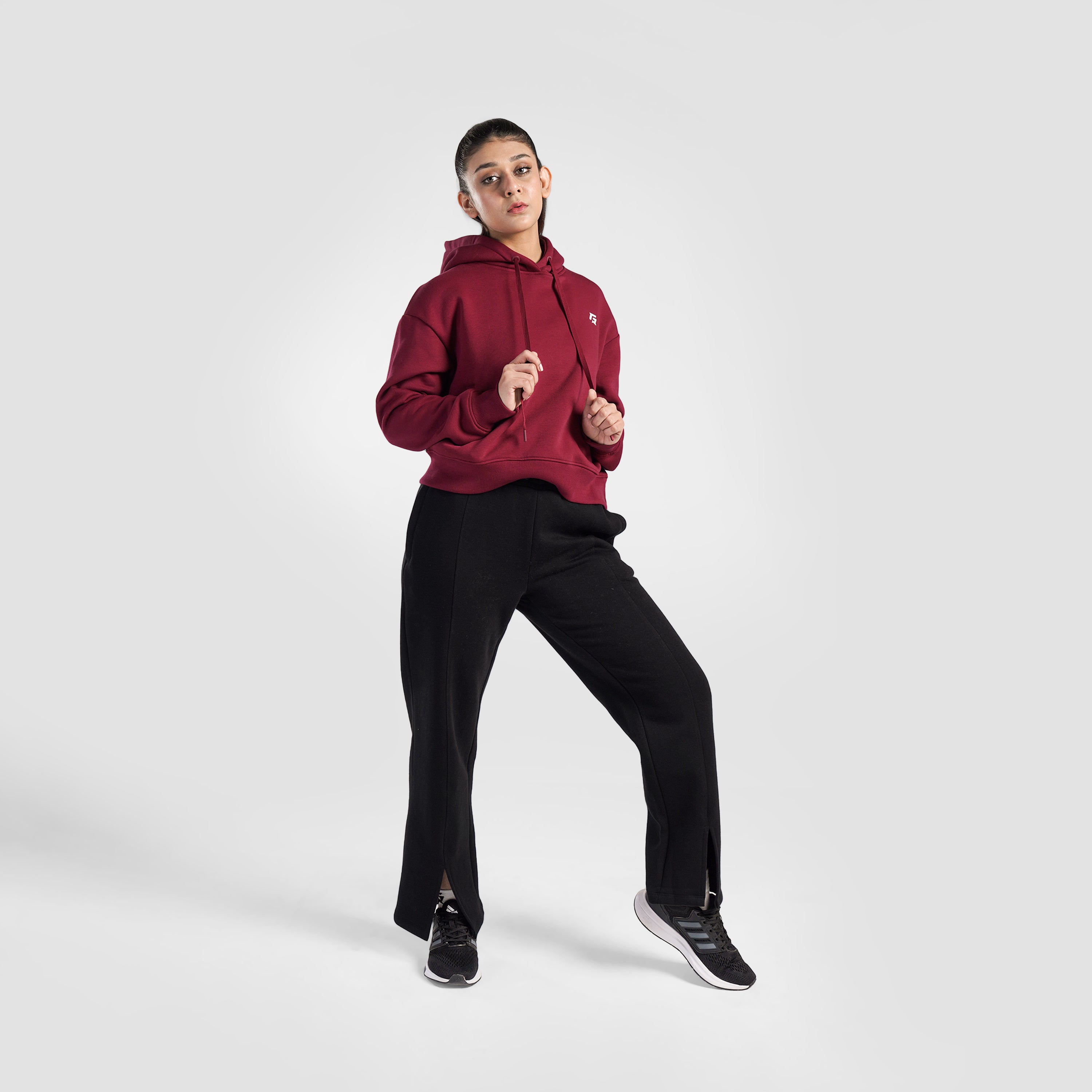 Essential Active Regular Hoodie (Maroon)