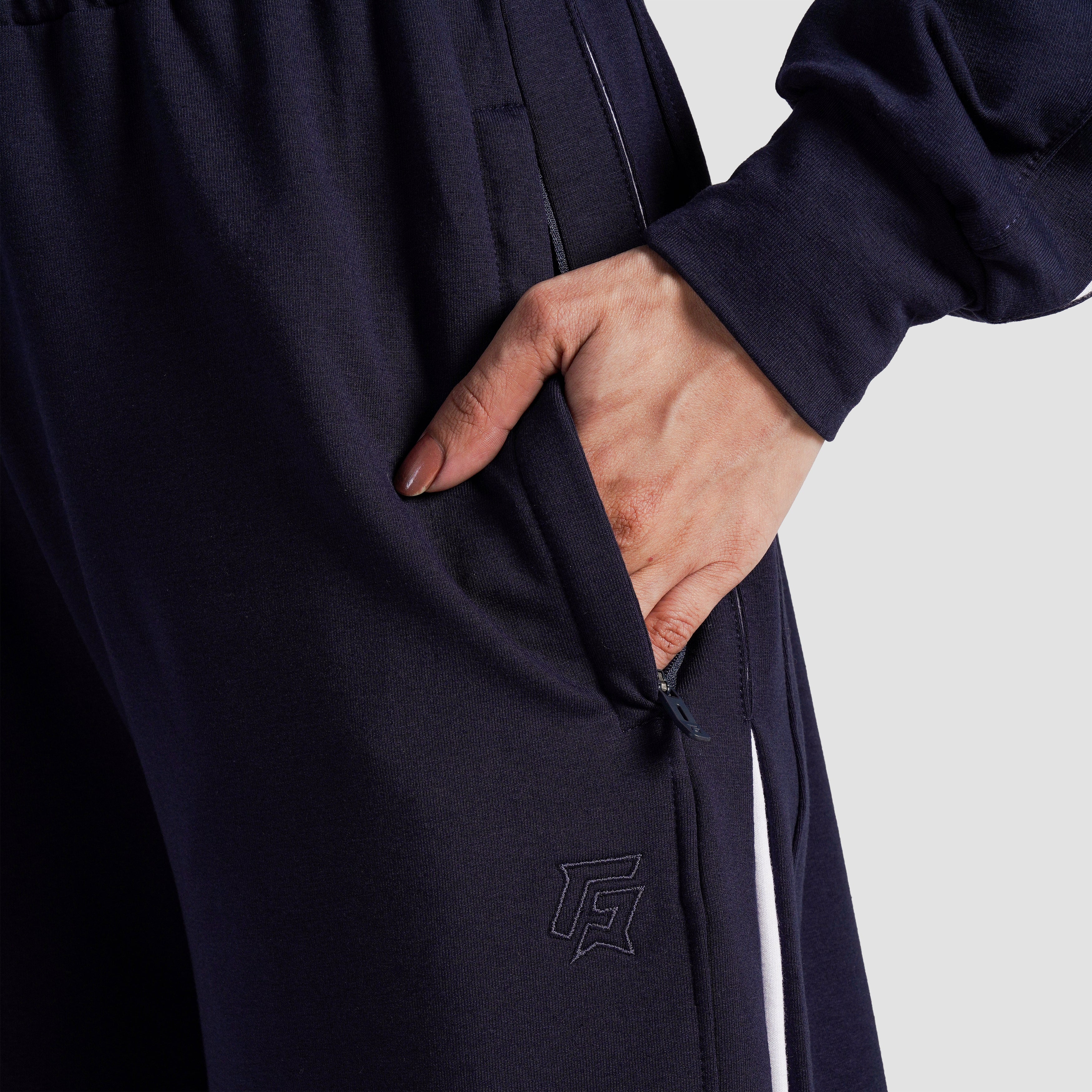 Inverse Wide Trousers (Pagent Blue)