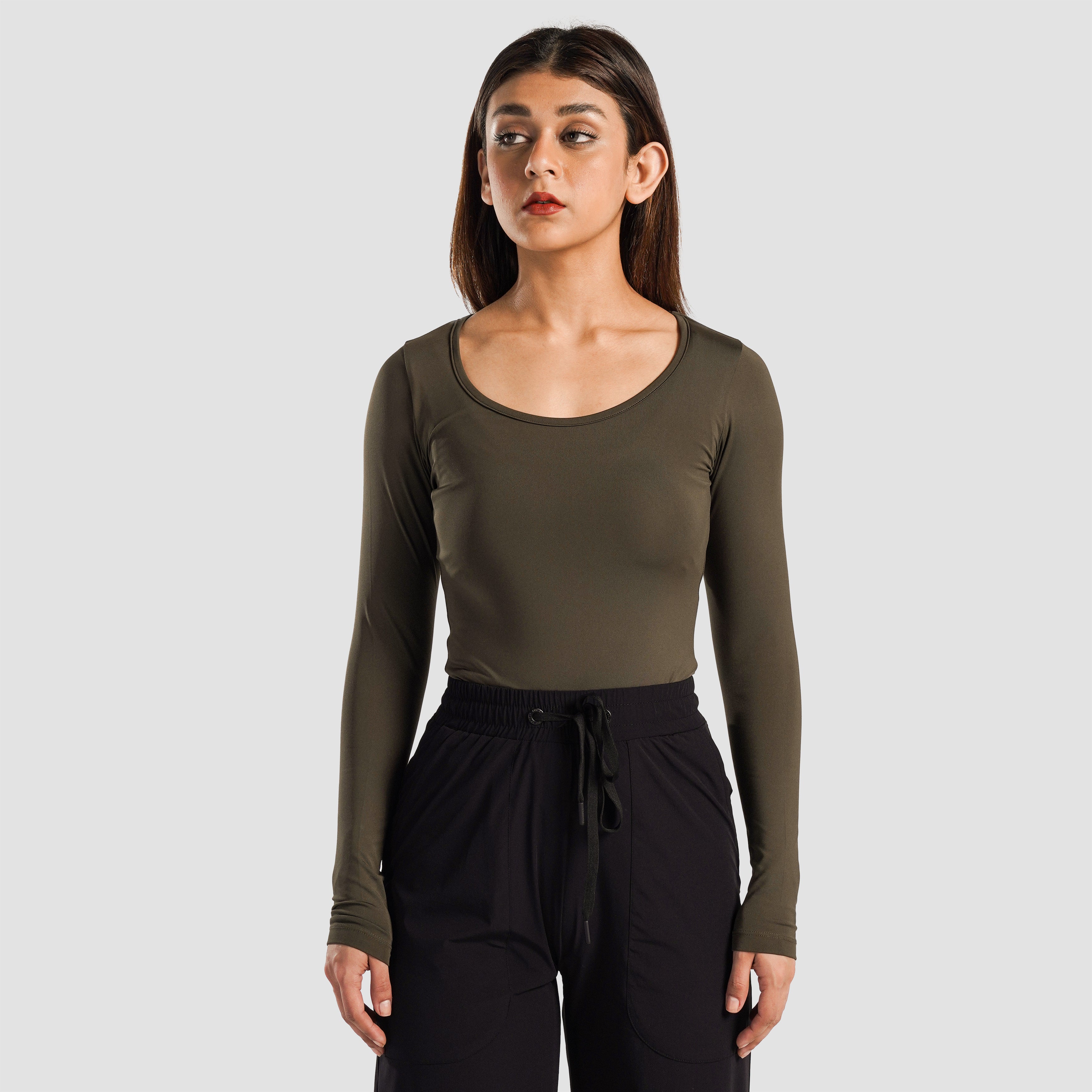 Full Sleeves BodySuit (Olive)
